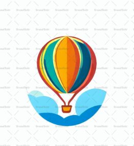 Reisender Heißluftballon